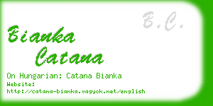 bianka catana business card